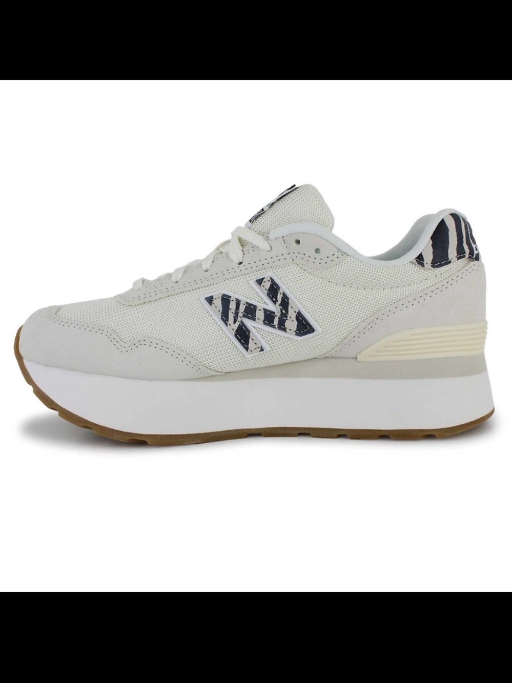 New Balance 515 Women’s Size 8 Cream Zebra Print Sneakers
